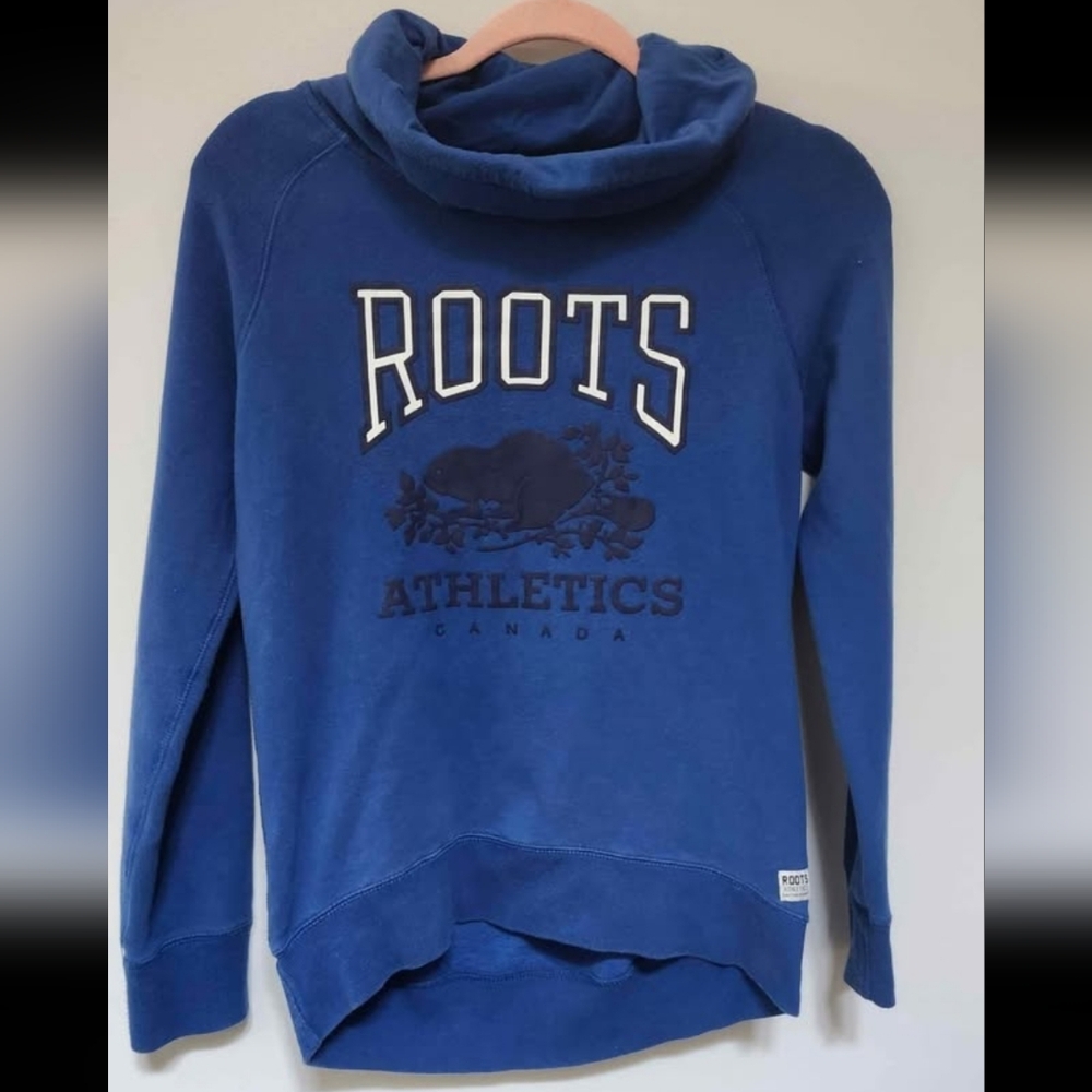 Roots Kids Boys Sweater Large Blue White Black